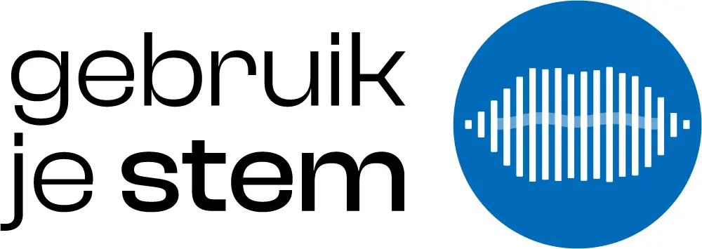 GEBRUIK JE STEM logo
