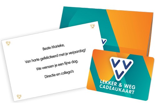 VVV Lekker & Weg Cadeaukaart zakelijk stap 3