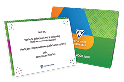 VVV Shop & Chill Cadeaukaart gepersonaliseerde kaart