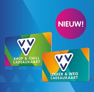 VVV Shop & Chill Cadeaukaart en VVV Lekker & Weg Cadeaukaart voor acceptanten