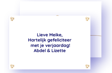 2. Voeg een persoonlijk bericht toe