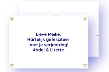 2. Voeg een persoonlijk bericht toe