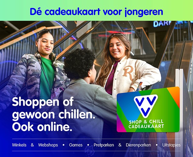 VVV Shop & Chill Cadeaukaart poster